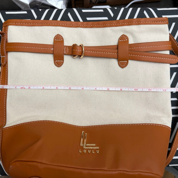 Loulou Crossbody Bag /beach bag One Size Beige Brown - Picture 4 of 6